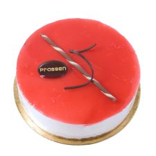 Vadelmainen valkosuklaakakku 6 hlö