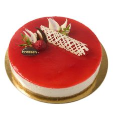 Vadelmainen valkosuklaakakku 12 hlö